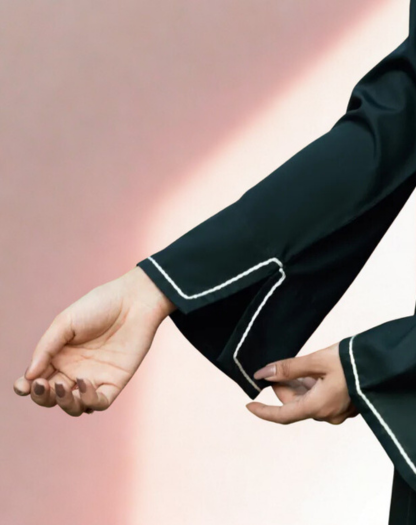 Onyx Button-Down Tunic Set