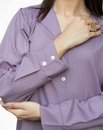 Pearl Relaxed Button-Down Shirt Set